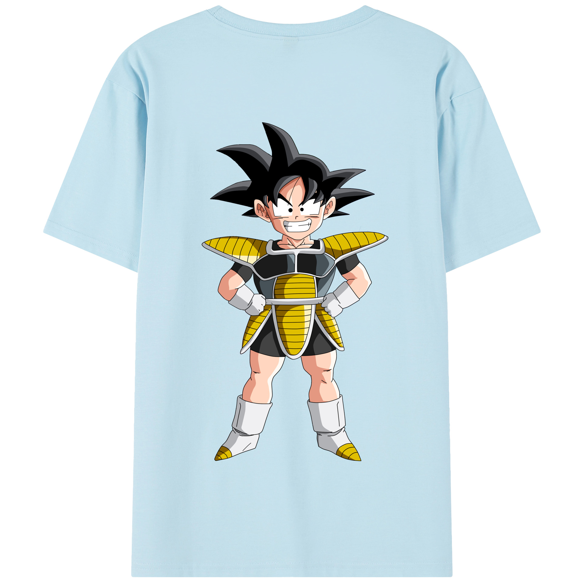 （画像用） ドラゴンボール 孫悟空（そん ごくう）Son Goku カカロット DRAGON BALL Kakarotto 綿100％半袖Tシャツ（背面プリント）